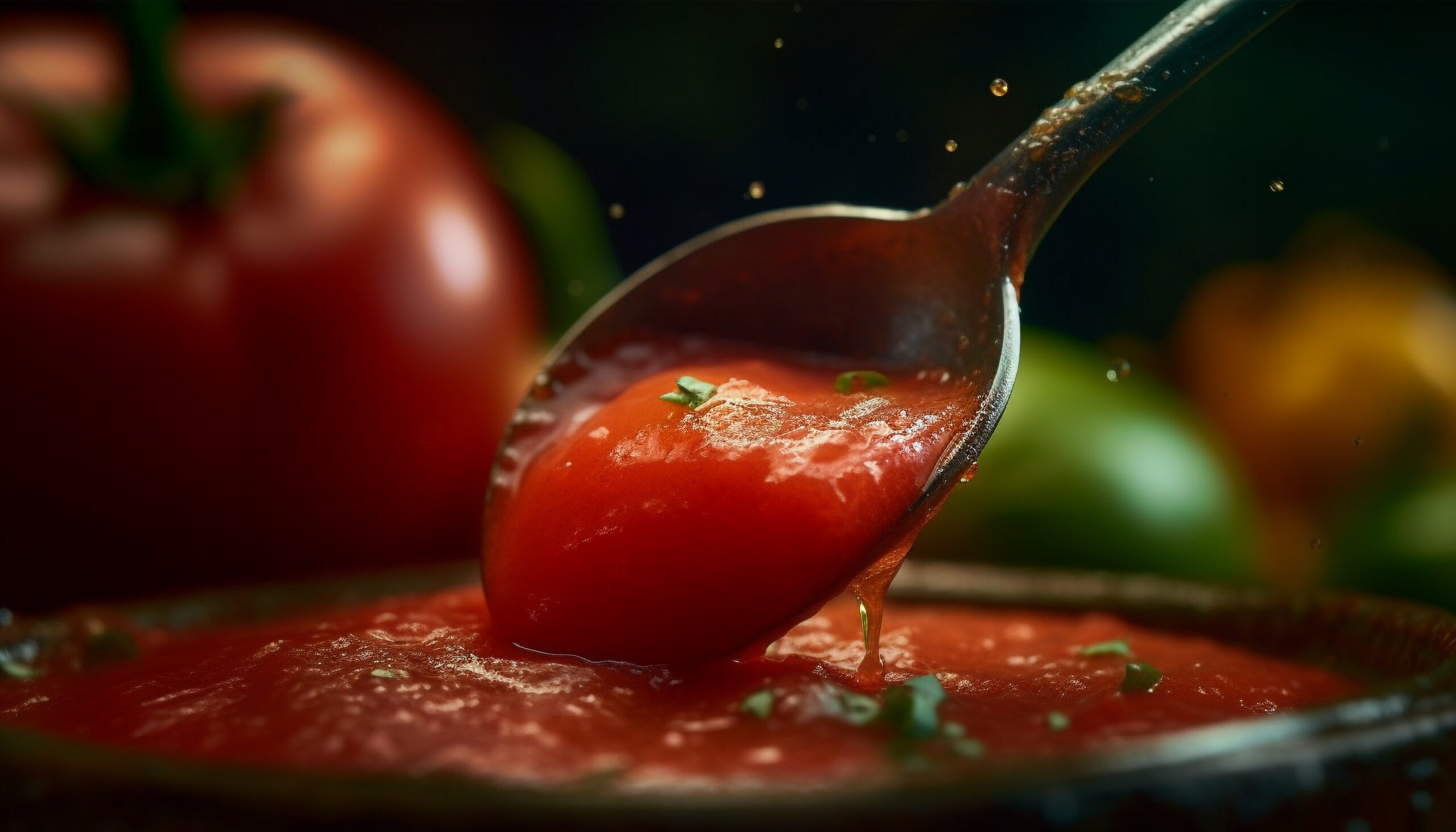 Fresh tomato salad, a healthy gourmet vegetarian meal in summer generated by AI Fresh tomato salad, a healthy gourmet vegetarian meal in summer generated by artificial intelligence